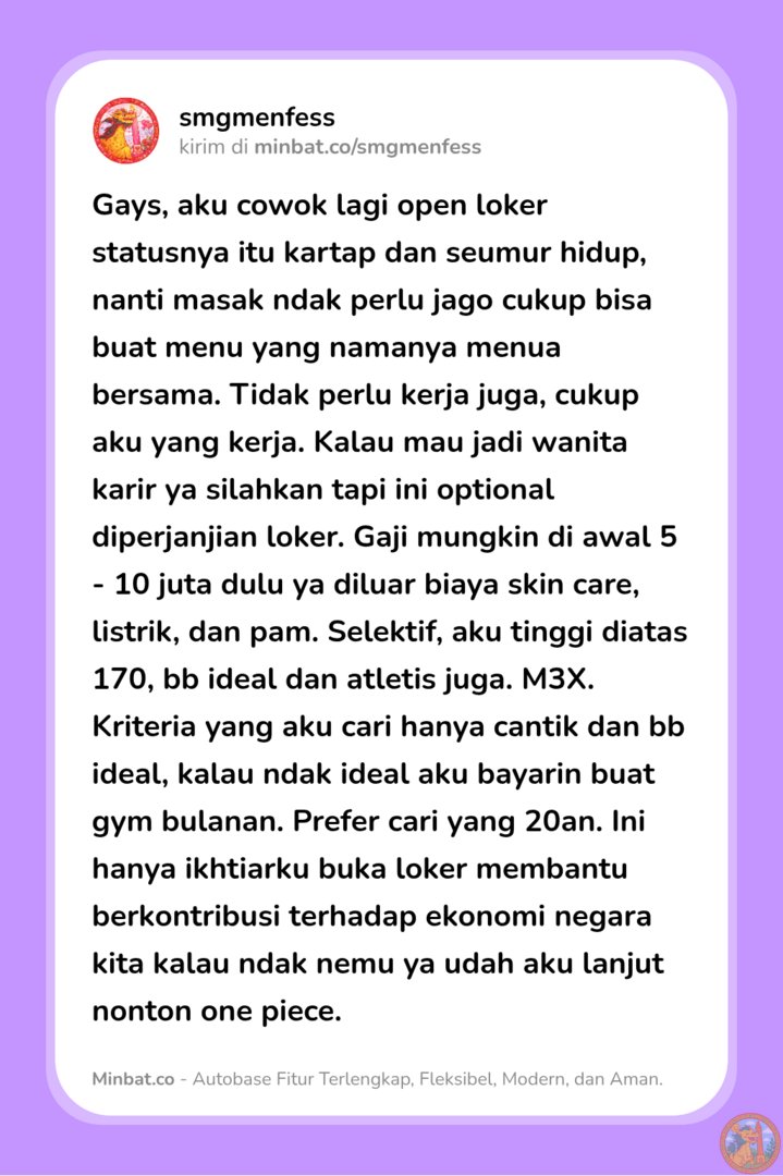 SEMARANG MENFESS tweet media