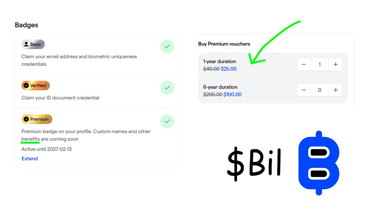 For anyone farming <a href="/billions_ntwk/">Billions</a> , don’t forget to do this before TGE.

Billion is a human-verification project (proof you’re not a bot) backed by $35M from investors like Coinbase, Polychain, and more.

Recently, Billion introduced a Badge system, and the Premium Badge