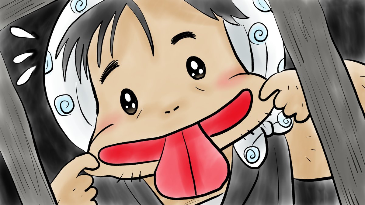 「昔のイラスト紹介 福娘童話集昔話27 赤ん坊と泥棒 泥棒は、あわてて天井裏へ戻り」|愛ちん（ゆめみ愛）のイラスト