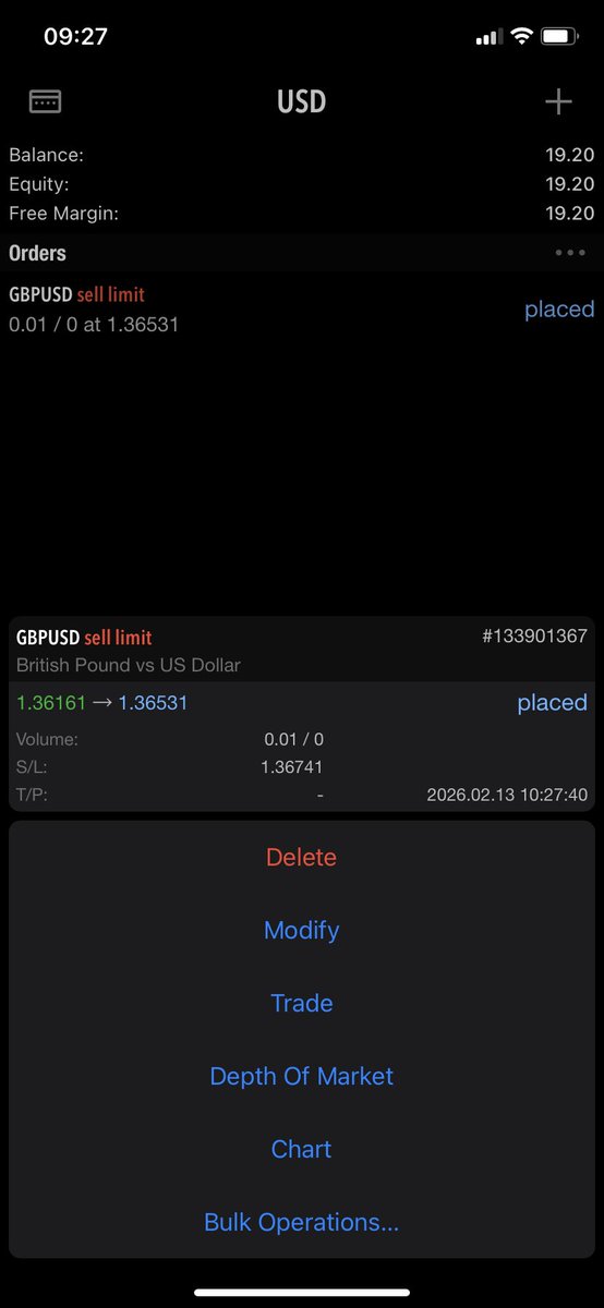 tactical_gambit's tweet photo. Gbp/Usd  sell limit https://t.co/s8ymmcNZFu