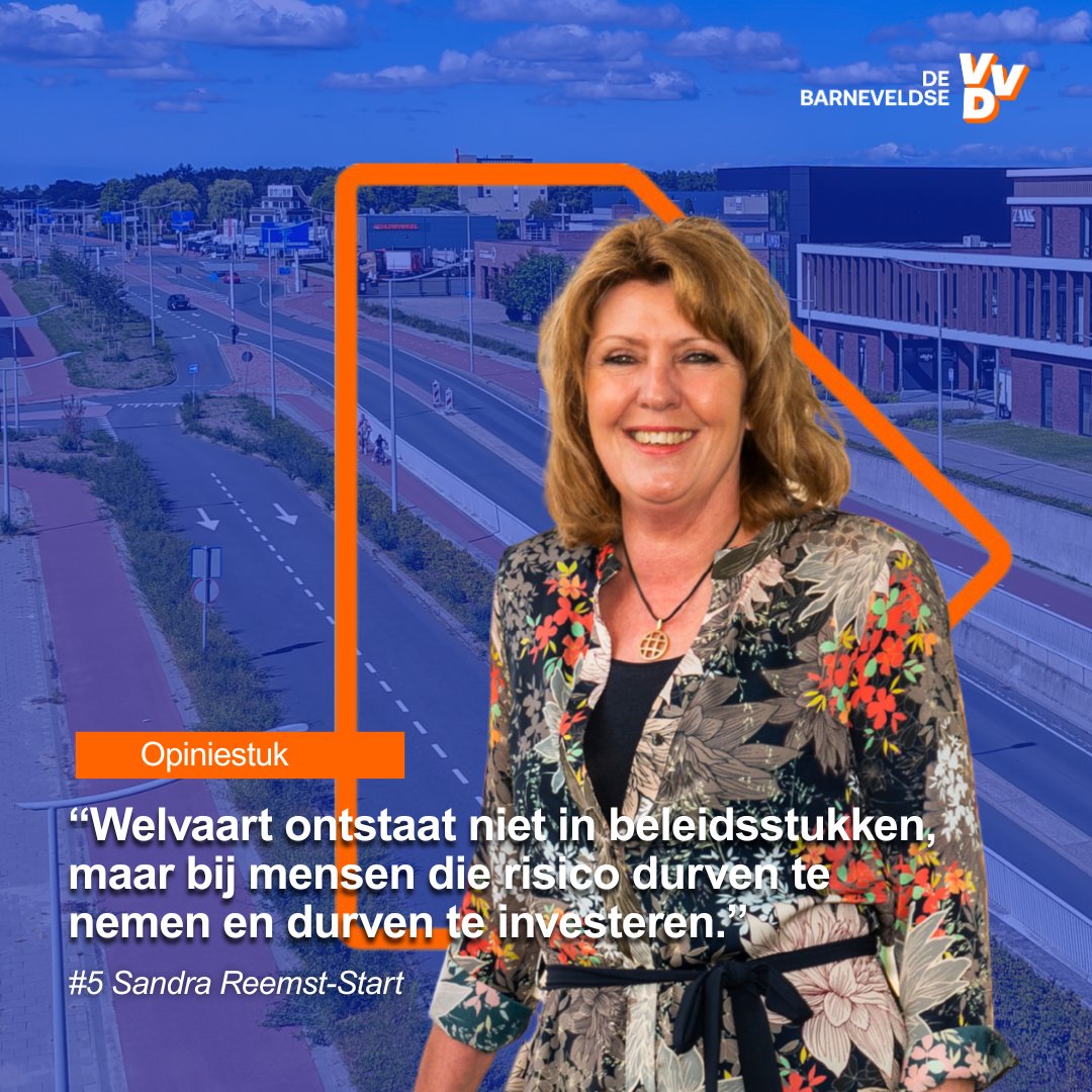 Barneveld groeit door mensen die durven te ondernemen. 💼🚀 Wij staan voor minder regels, snelle dienstverlening, en ruimte voor bedrijven om te groeien. Want sterke ondernemers zorgen voor banen, voorzieningen en leefbaarheid. Lees de opinie van Sandra👇vvd-barneveld.nl/2026/02/13/bar…