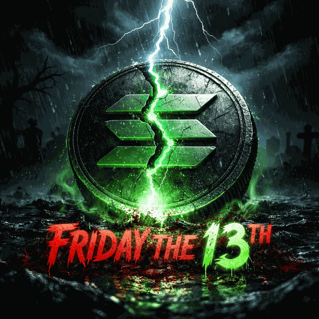 SpargMike's tweet photo. CURSE ALERT: $FR13 is LIVE on https://t.co/V5vhFWjWr1 ! Cracked green lightning coin + pure Friday 13th graveyard vibes. Zero tax, fair launch, instant Raydium speed. Ape before your bags get Jason’d… or moon instead? https://t.co/3N3Ji64ZZx