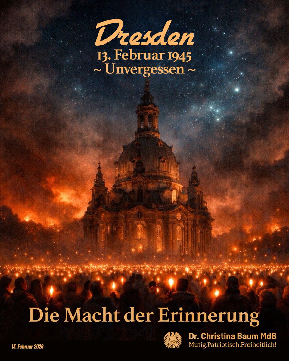 Der Krieg war bereits verloren. Deshalb muß man diese grausame Zerstörung Dresdens und anderer deutscher Städte als das benennen, was es war - ein Verbrechen.

Augenzeugen hatten meinen Eltern von dem unvorstellbaren Grauen berichtet und sie erzählten mir davon. Die Erinnerung an