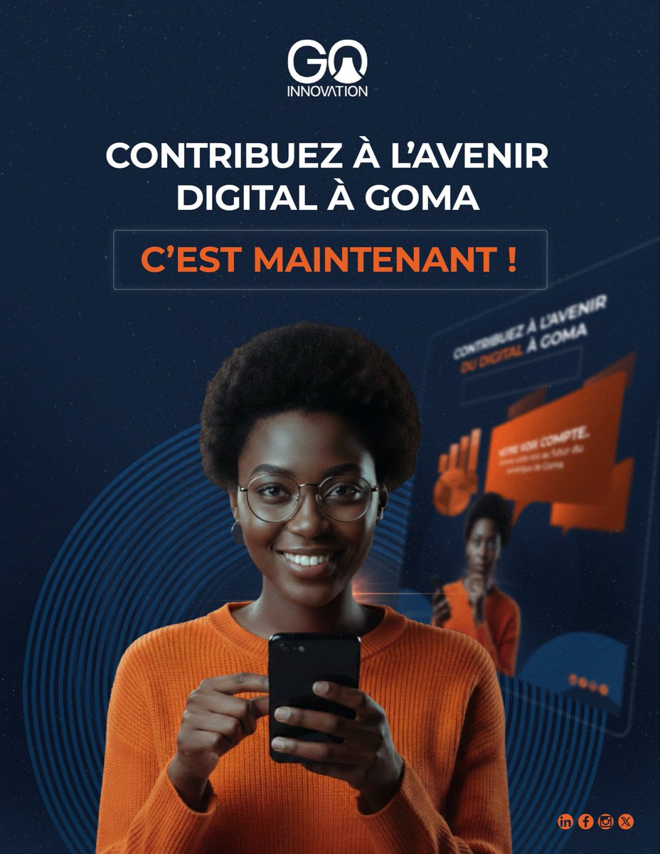 go_innovation's tweet photo. C’est maintenant et ça commence aujourd’hui!
Contribuez à l’avenir du digital à Goma en cliquant sur le lien dans notre bio ou ci-dessous :
https://t.co/ZHNMuzasVA
#sondage #digital #innovation #goinnovation #goskills https://t.co/huP89gqoQ9