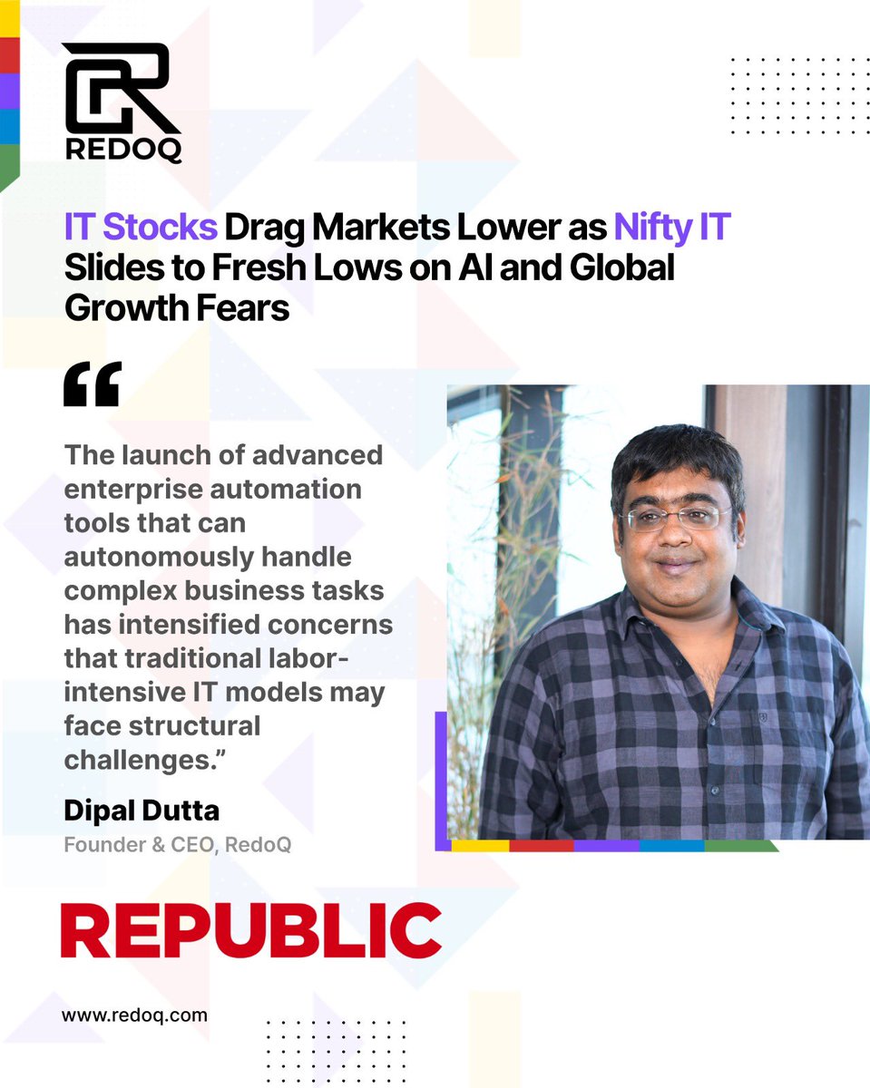 As global markets respond to AI-driven disruption and growth uncertainties, IT stocks are facing renewed pressure. 

Our Founder &amp; CEO, Dipal Dutta, shares his perspective on how advanced enterprise automation is reshaping traditional IT models and redefining the industry’s