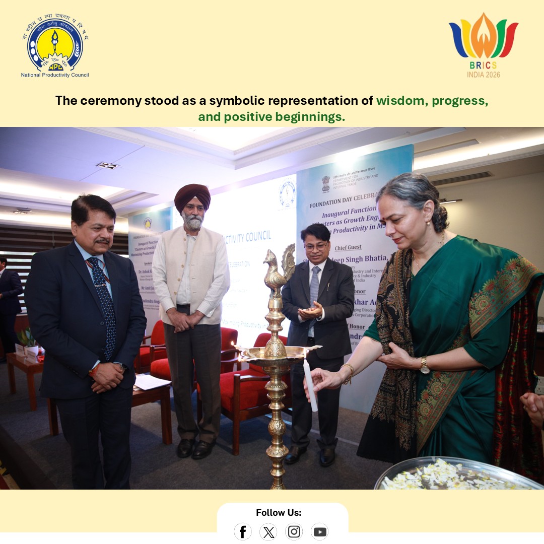 NPC_INDIA_GOV's tweet photo. Commencement Ceremony with Lighting of the Lamp. 

#nationalproductivityday https://t.co/c98HW04UJS