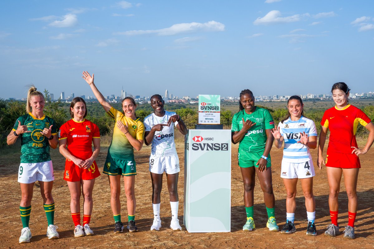 OfficialKRU's tweet photo. The Captains are Set!🔥

The wait is almost over. Just one more sleep before history is made in Nairobi!!!

#HSBCSVNS #HSBCSVNS2 #KenyaCornerIsHome https://t.co/B00BJrWy57