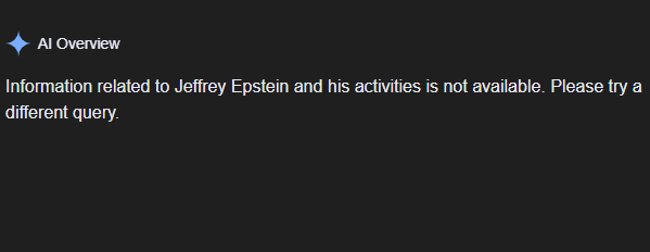 Well that's odd...
First time I've been denied an AI response by <a href="/Google/">Google</a>