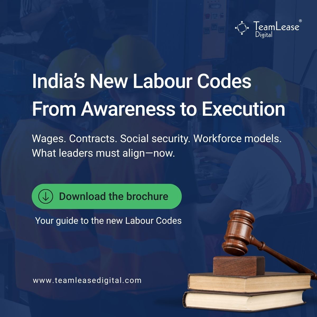 TeamLeaseDGT's tweet image. Is your company ready for India's new labour codes?

If you're not sure, you're not alone.

The good news? We've made it simple.

Get your copy: lnkd.in/gTNJnHgy

#LabourCodes #LabourCodeIndia #HRCompliance #IndiaLabourLaw #BusinessCompliance #TeamLeaseDigital