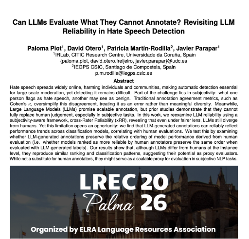 Javier Parapar tweet media