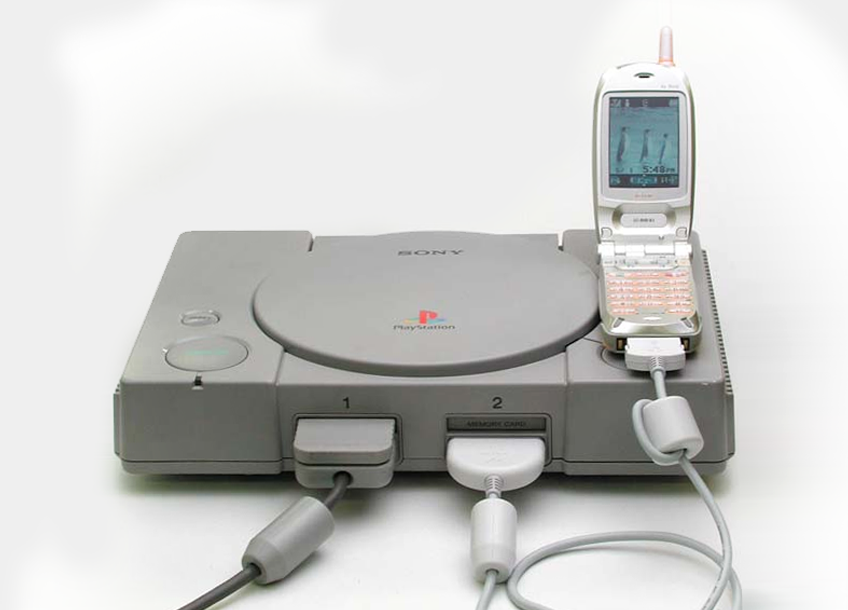 In 2001, Sony Japan released an adapter allowing the PlayStation to connect to mobile phones for network services