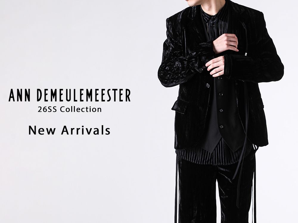 FASCINATE_JAPAN's tweet photo. NEWS !!
【Arrival Information】Ann Demeulemeester 3rd delivery items from the 26SS collection have arrived!
This time we have a total of 5 items in stock: 1 jacket, 1 shirt, 1 pair of pants, and 2 bags.

https://t.co/h3fDulSpBy https://t.co/aROiTz1ahz