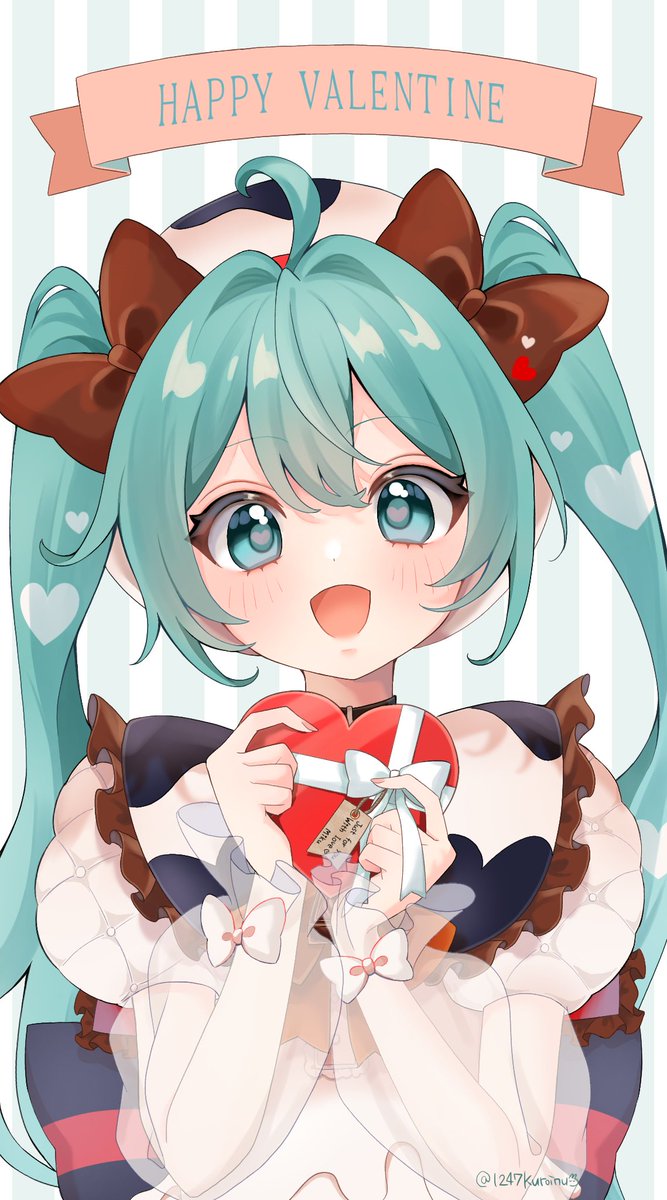 *•.🤎𝙷𝚊𝚙𝚙𝚢 𝚅𝚊𝚕𝚎𝚗𝚝𝚒𝚗𝚎🤍 ̖́-

素敵なバレンタインデーになりますように！🥰

#初音ミク 
#チロルミク