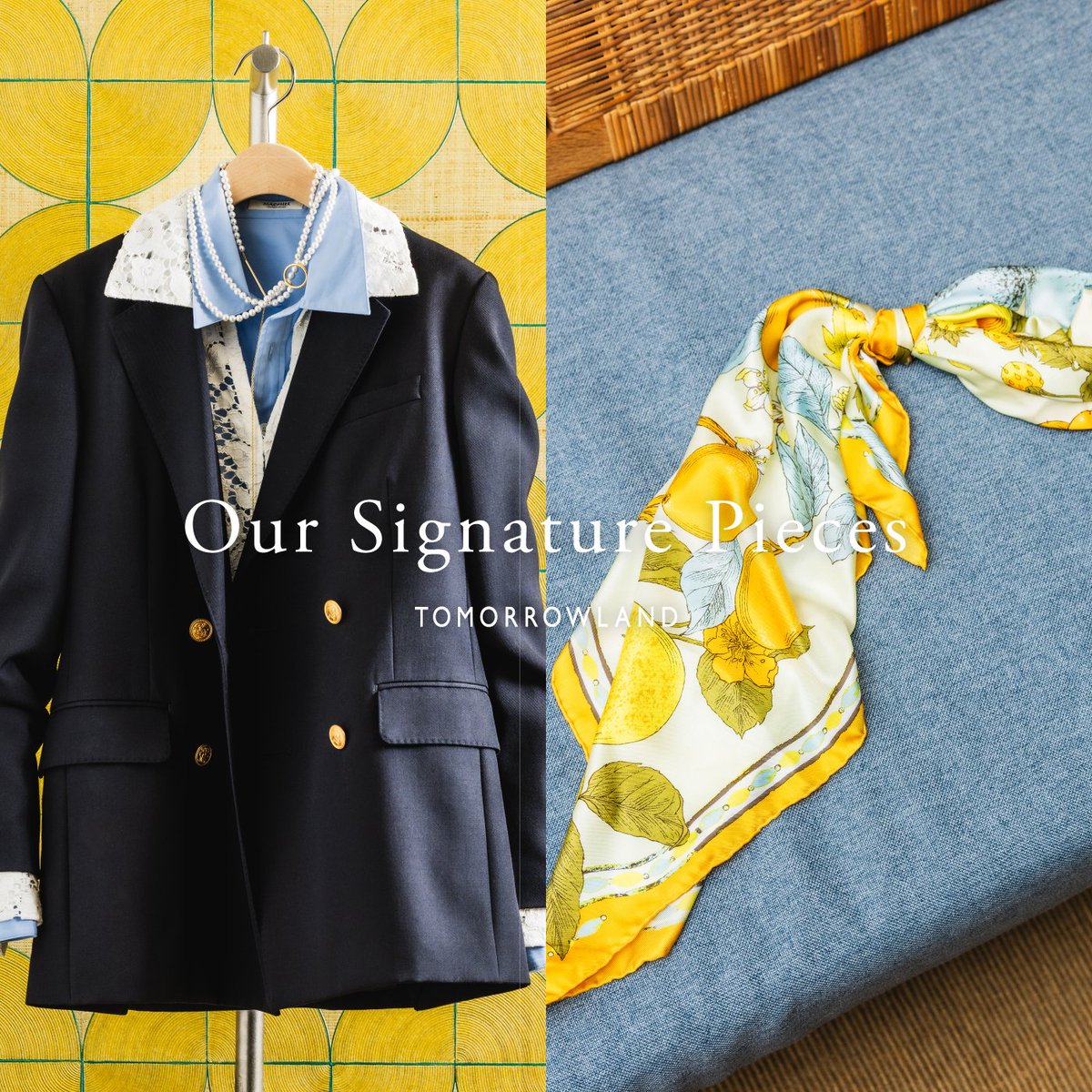 TOMORROWLAND_JP's tweet photo. Our Signature Pieces
流行に左右されることなく、いつの時代もワードローブに残り続けるもの。
ホワイトシャツ、デニム、ジャケット──
“定番”と呼ばれるアイテムを、それぞれのスタイルを象徴するスタッフの視点で紐解きます。
>>https://t.co/EvnaL3eRCZ
#macphee #ballsey #トゥモローランド https://t.co/cz4O3rX3ch