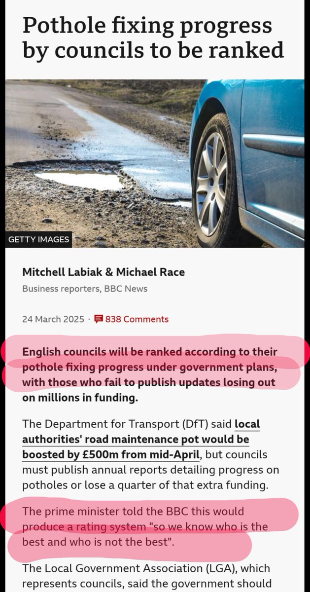MrDavidLeaf's tweet photo. 🧵 Last year the Prime Minister announced a highways ratings system to rank English councils. 

The data metrics published on road condition show Bexley's scores for A, B/C and U roads as 7th highest in the country 👇👇 https://t.co/GttyG62r0r