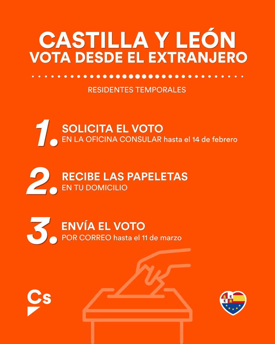 #EleccionesCyL
¿Quieres votar pero estás temporalmente en el extranjero?
Esto es lo que tienes que hacer ⬇️
#VotoERTA