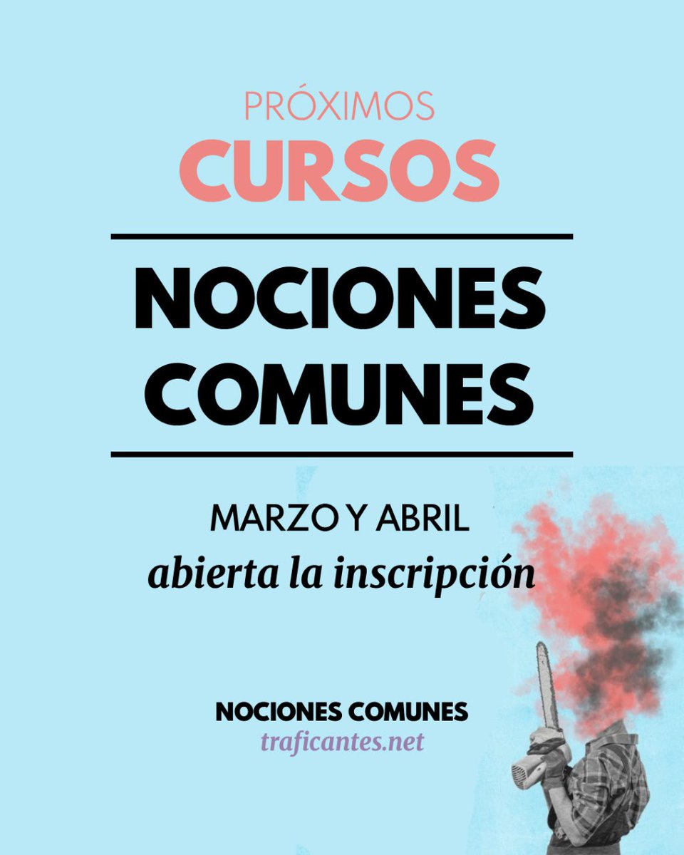 💥 TOMA PROGRAMAS DE LOS NUEVOS CURSOS.
▪️Formato on-line y presencial.
▪️Posible pago fraccionado.

✍🏽Programas e inscripciones traficantes.net/nociones-comun…

Abrimos hilo👇🏽