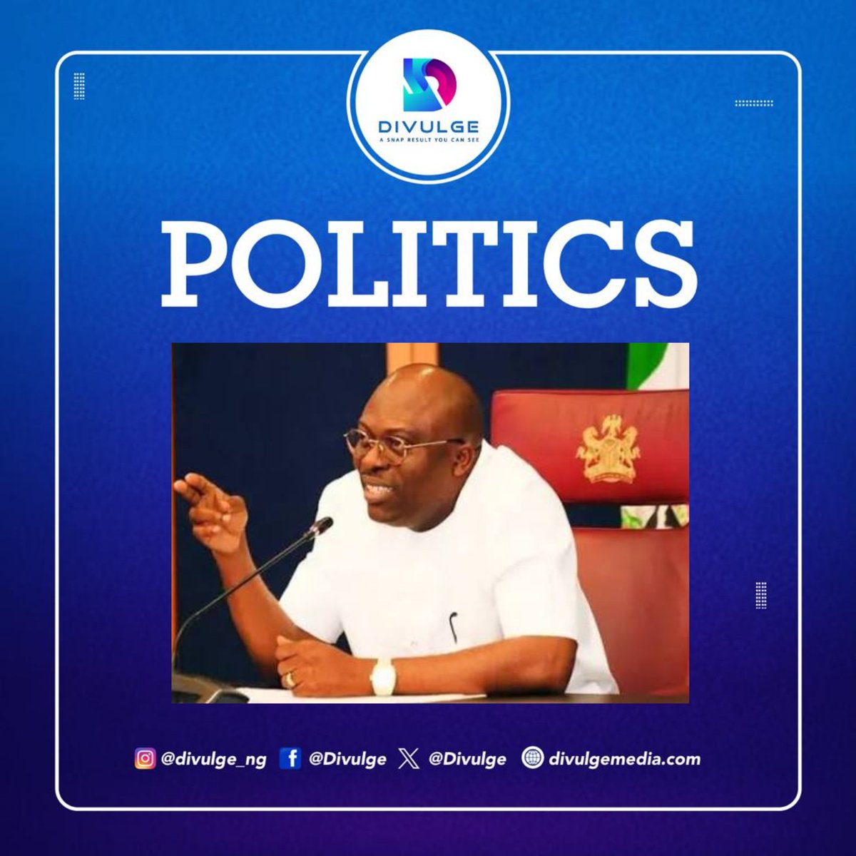 Divulgechannels's tweet image. Gov Fubara Dissolves Cabinet, Dismisses Special Advisers 

By; Adegbola Enifeni 

Full Story; facebook.com/share/p/18KEQP…

#divulge
#divulgenews
#simfubara
#cabinetdissolution 
#currentaffairs
#riverstategovernment