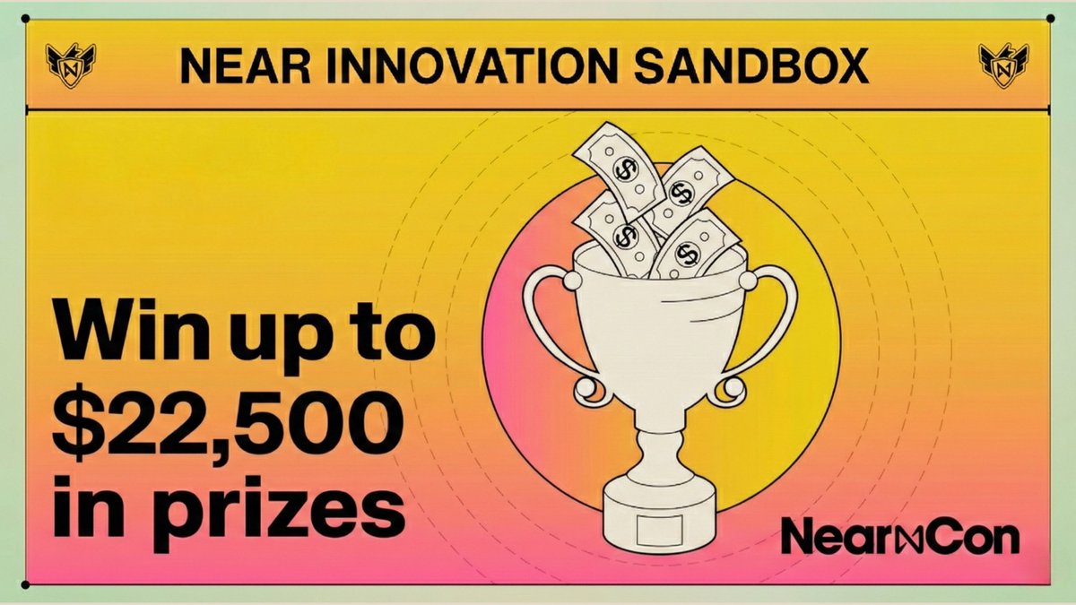 NEAR Builders, Hack this weekend for NEARCON Innovation Sandbox!

Looking for something to build this weekend? We’ve got a few days left in the hackathon and the rewards have bumped up to $22,500!

Here's eveything you need to know to start shipping. 🧵🔽