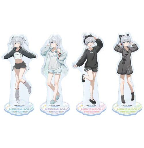 ドンキ『猫麦とろろ』コラボ！「ルームウェア姿」のアクスタ、クリア