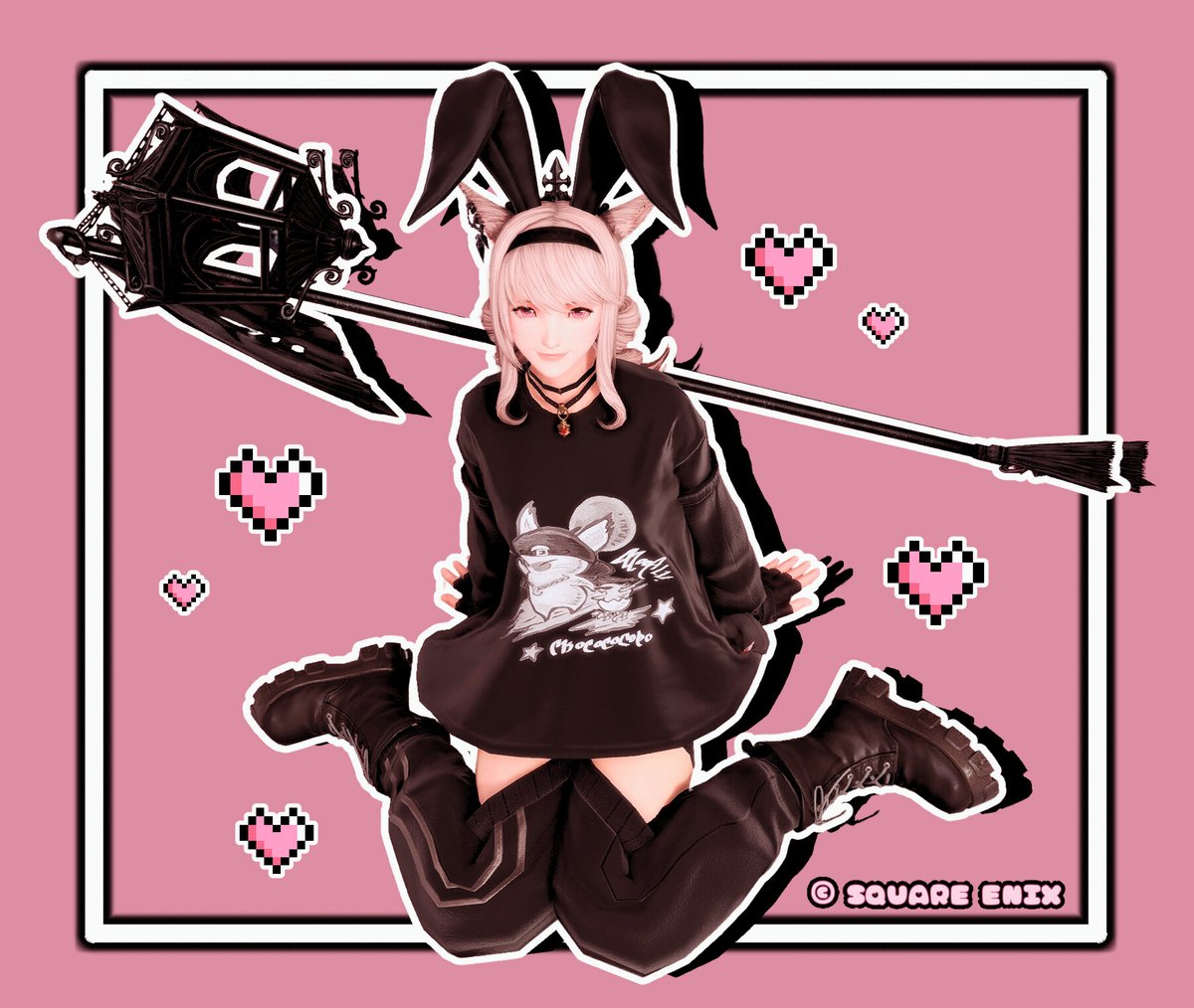 メインミコとサブララ👯‍♀️🩷🖤👯‍♀️