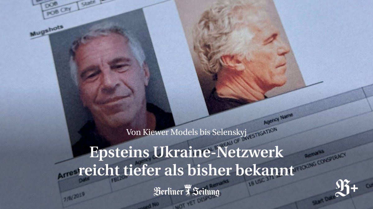 Die Epstein-Akten offenbaren neue Verbindungen des verstorbenen Sexualstraftäters in die Ukraine. Die Verstrickungen reichen bis in die höchsten Kreise der Kiewer Politik. (B+) berliner-zeitung.de/politik-gesell…