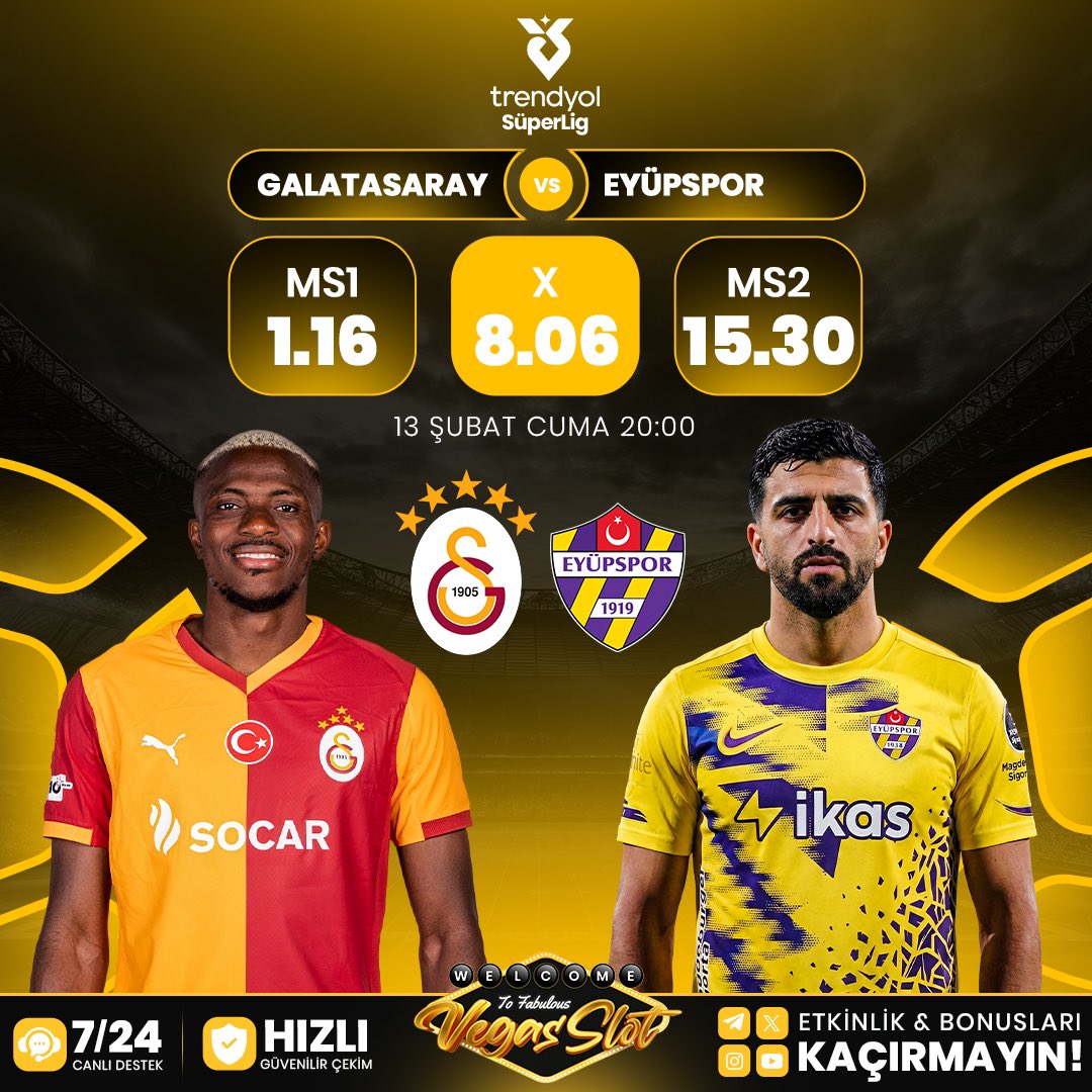 GÜNÜN MAÇI

Galatasaray vs Eyüpspor

🔥 #Vegasslot’un dev oranlarıyla derbi kazancını katla!

👑 Anında Çekim, Sıfır Bekleme!
👑 Özel Spor Avantajları!

KAZAN: t2m.io/vegassosyal