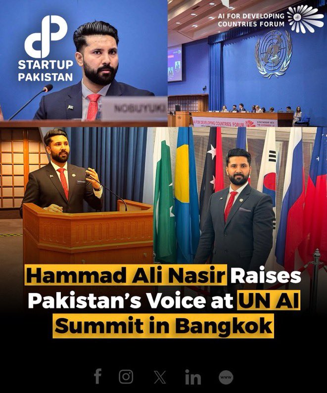 Hammad Ali Nasir represented Pakistan at the United Nations AI Summit in Bangkok, where he addressed key digital and economic challenges, including those affecting the country’s growing freelance sector.

#LaCasaDeLosFamososCol3 #ラヴィット #DigitalBlackoutlran