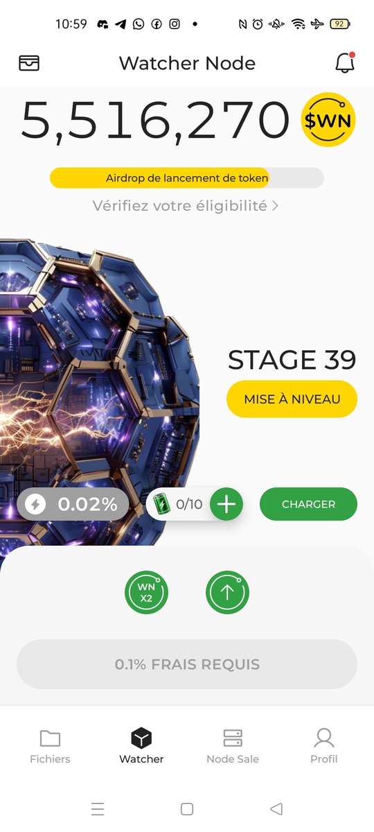 Bonjour ! Je veux vous inviter à cette application crypto que j’utilise. Si vous vous inscrivez avec mon code, vous recevrez 1 000 $WN et j’obtiendrai également un bonus.

DeNet Storage &amp; Watcher Node est gratuit, 

Rejoignez avec mon lien : links.denet.app/mobile?referre…
