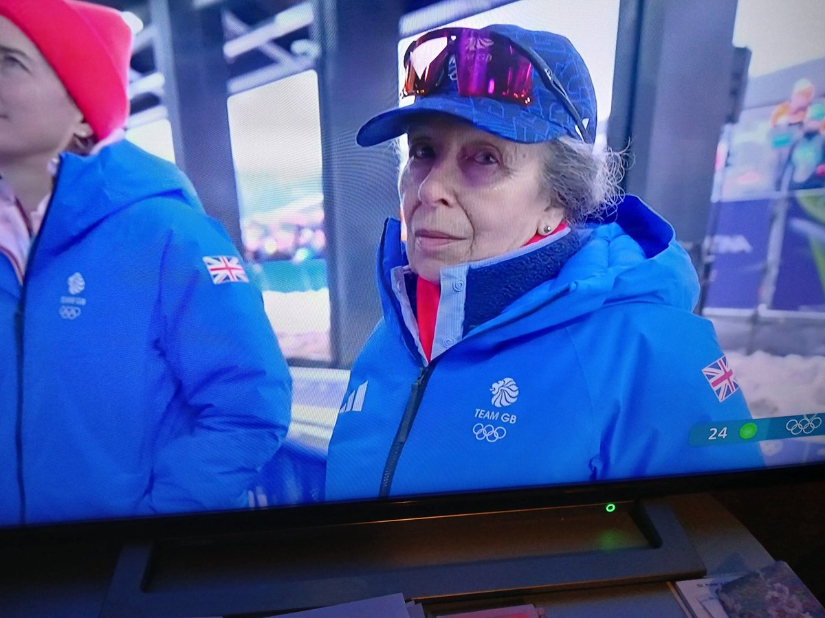 How rude! Someone stuck a camera in her face when she's trying to be invisible. Did they expect her to smile and wave? Princess Anne still looks like she's grieving to me. Has she even smiled since the Queen died? I wish her well #WinterOlympics2026 #PrincessAnne #naffoff #grief