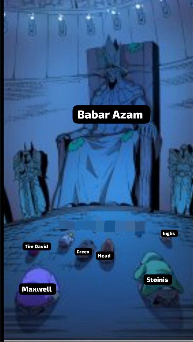 Head,Tim David, Inglis,Maxwell, Stoinis please bow down to Babar Azam. He is a Zimbuking now 👑 

#T20WorldCup #zimvsaus