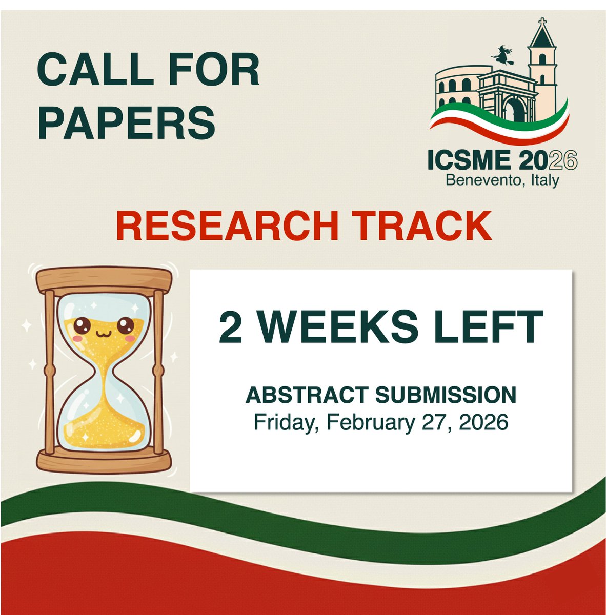 IEEE ICSME 2026 tweet media