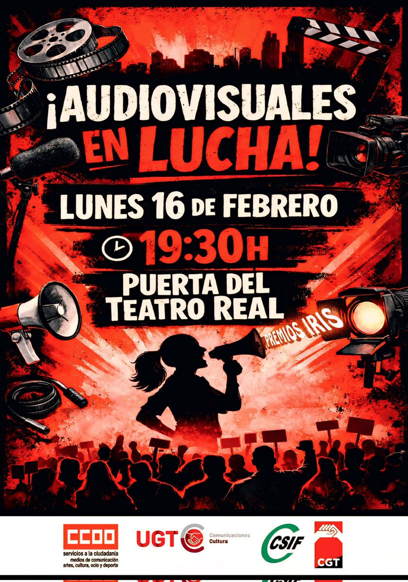 csifaudiovisual's tweet photo. Los 4 sindicatos UNIDOS por la subida salarial de 2026 y la reclasificación de categorías profesionales. https://t.co/UALyOE4USh