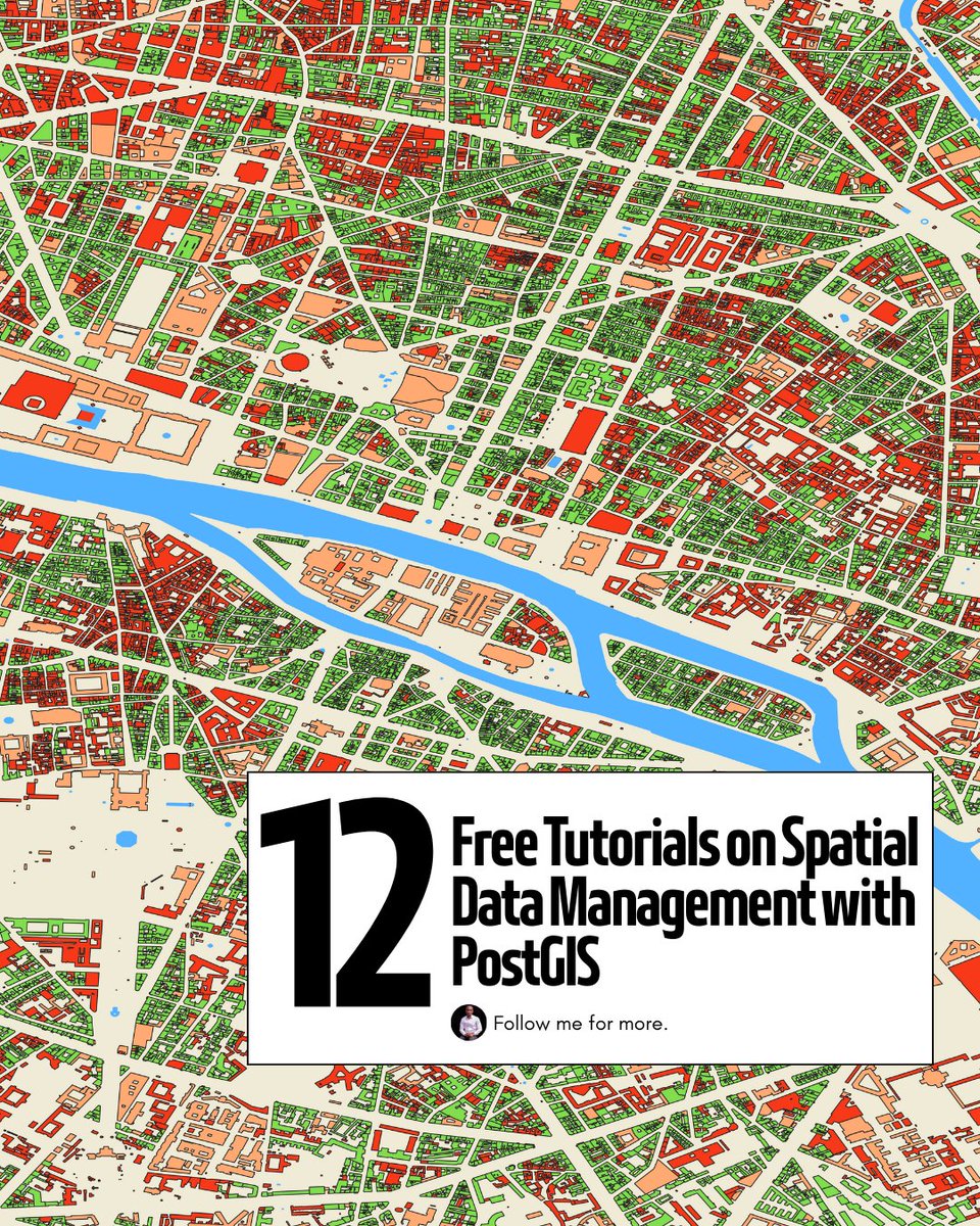 12 FREE TUTORIALS ON SPATIAL DATA MANAGEMENT WITH POSTGIS

🪡🧵