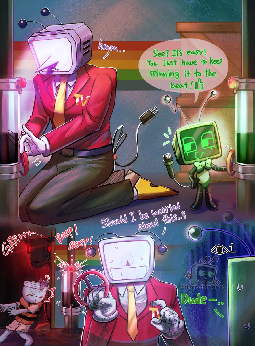 Been playing Dandy's World lately and I’m kinda obsessed with this duo lol #DELTARUNE #tenna #vee