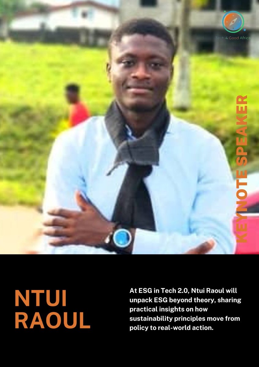 Tech4GoodAFRICA's tweet photo. Ready to see how Data + Digital = Real ESG Impact? 🚀

ESG Week Three is here, and we’re diving into how technology, analytics, and digital systems are shaping governance and sustainable innovation.

🎤 Samuel Efosa-Austin
🎤 Ntui Raoul

📅 Feb 14 | 11AM | Zoom

Don’t miss it!!! https://t.co/feL8GXeSij