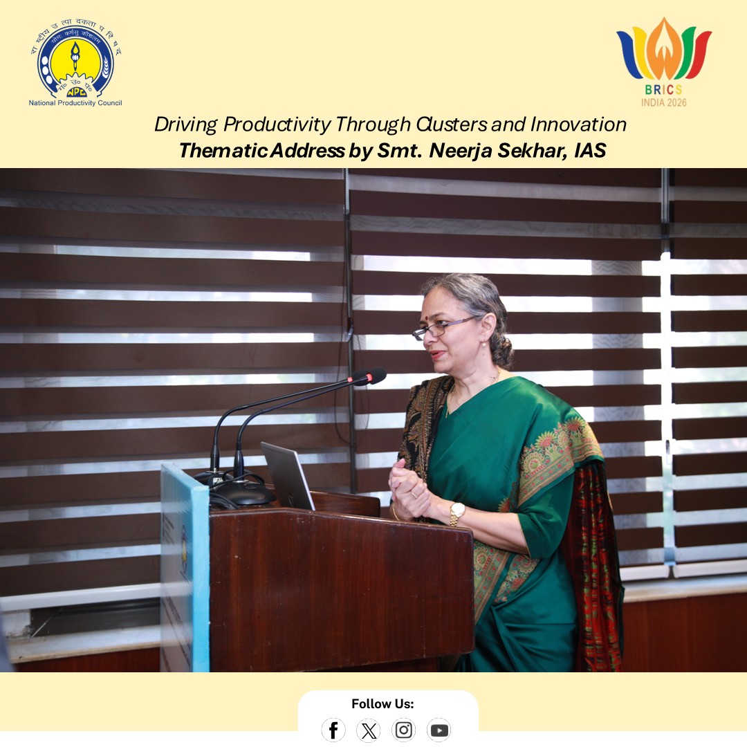 NPC_INDIA_GOV's tweet photo. Insightful addresses highlighting productivity, MSME competitiveness, and India’s journey towards Viksit Bharat 2047.

#nationalproductivityday https://t.co/5Gncrkseax