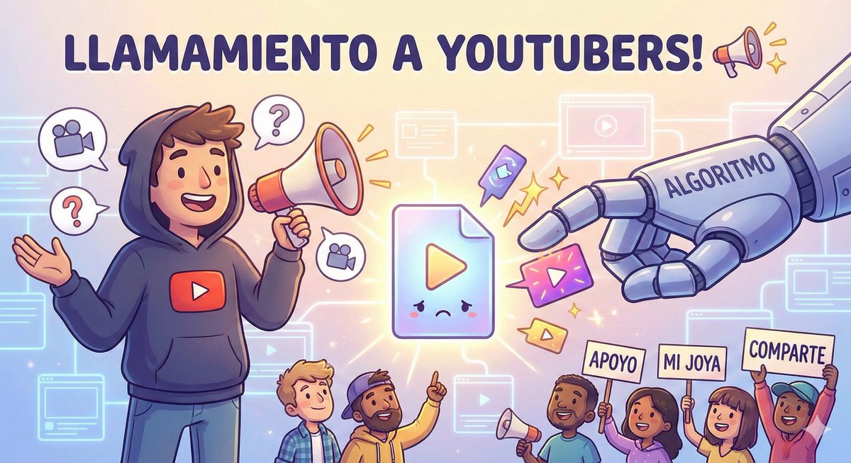 📢 ¡LLAMAMIENTO A YOUTUBERS! 📹✨

Todos tenemos ese vídeo que nos costó mil horas, del que estamos súper orgullosos, pero que el algoritmo ignoró injustamente. 📉

👇 Deja aquí el LINK de tu vídeo más INFRAVALORADO y explica por qué deberíamos verlo.

¡Vamos a darnos apoyo! ❤️🔄