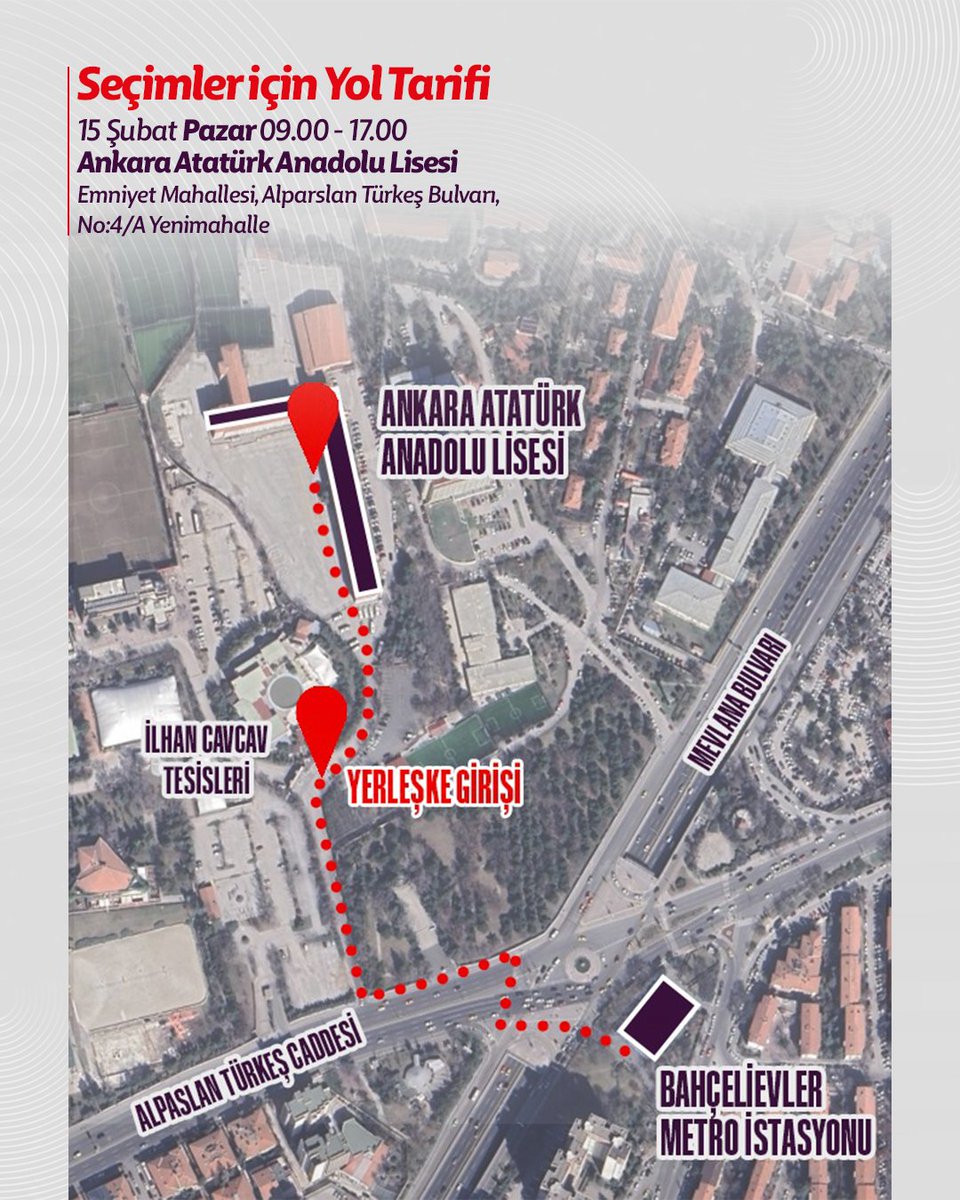 Seçimler için yol tarifi 🚐