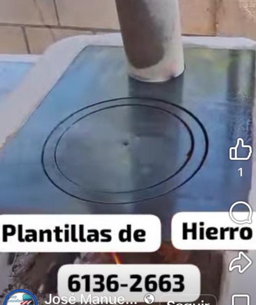 Plantillas de hierro para fogón. El hierro es de tanta calidad que debe cortarse con plasma. Las hacemos a la medida. Los precios varían según tamaño.
WHATSAPP 6136-2663.