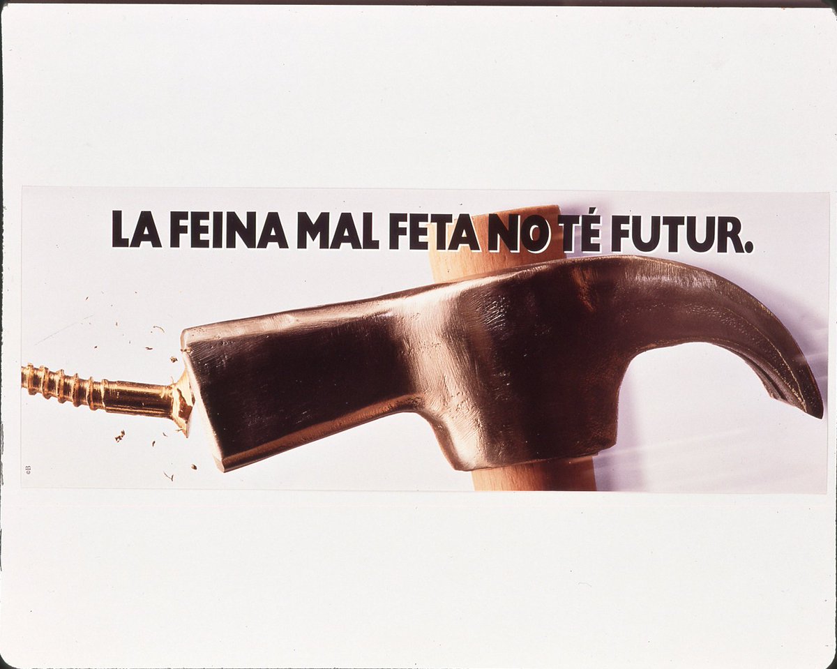 Fa molts i molts anys vaig fer, a Bassat Ogilvy, aquesta campanya. Ara, la Generalitat obligaria a dir "Catalunya, un territori d'Europa". Com, per exemple, Múrcia.