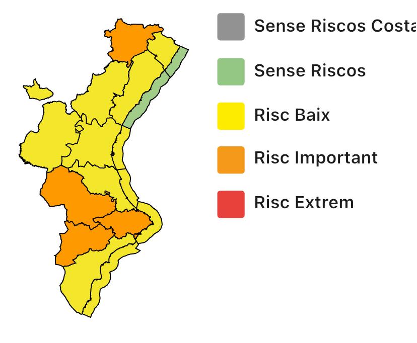 GVA112's tweet photo. ⚠️🍃🌊(10:15 h) El Centro de Coordinación de Emergencias actualiza su boletín de fenómenos meteorológicos y establece:

🍃Alerta por vientos:
🟠Mantiene el nivel naranja en el interior norte de Castellón, interior sur de Valencia e interior de Alicante y lo amplia al litoral norte de Alicante
🟡Nivel amarillo en el interior sur y litoral de Castellón, interior norte y litoral de Valencia y el litoral sur de Alicante

🌊Alerta por fenómenos costeros:
🟡FIN de la alerta en la provincia de Castellón y se mantiene el nivel amarillo en los litorales de Valencia y Alicante

⏰Según @AEMET_CValencia, el episodio naranja comienza ya hoy a las 12 horas en Alicante y Valencia y, en el caso de Castellón, en la madrugada del 14/02.