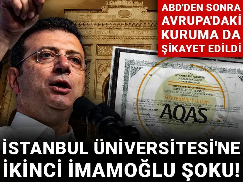 İmamoğlu'nun diplomasının iptali sonrası İstanbul Üniversitesi İşletme Fakültesi'nin uluslararası akreditasyonu tartışılıyor

Üniversite, ABD'den sonra Avrupa'daki kuruma da şikayet edildi
halktv.com.tr/siyaset/istanb…