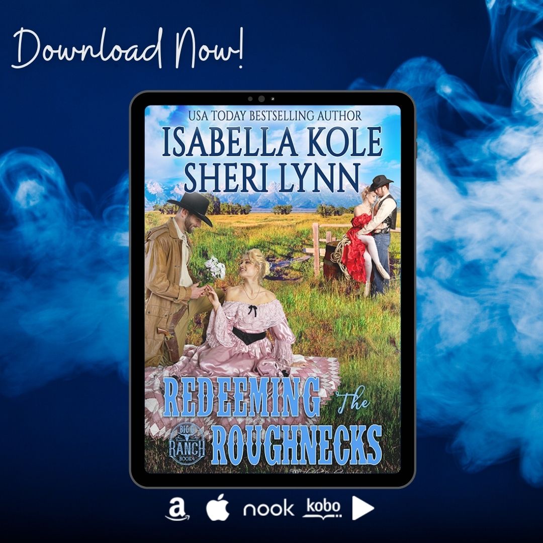 There are many secrets around the Big G and Appleby Oil. When revealed, will they ruin lives or make them better?
Redeeming the Roughnecks by Isabella Kole &amp; Sheri Lynn
books2read.com/u/bpaNPE