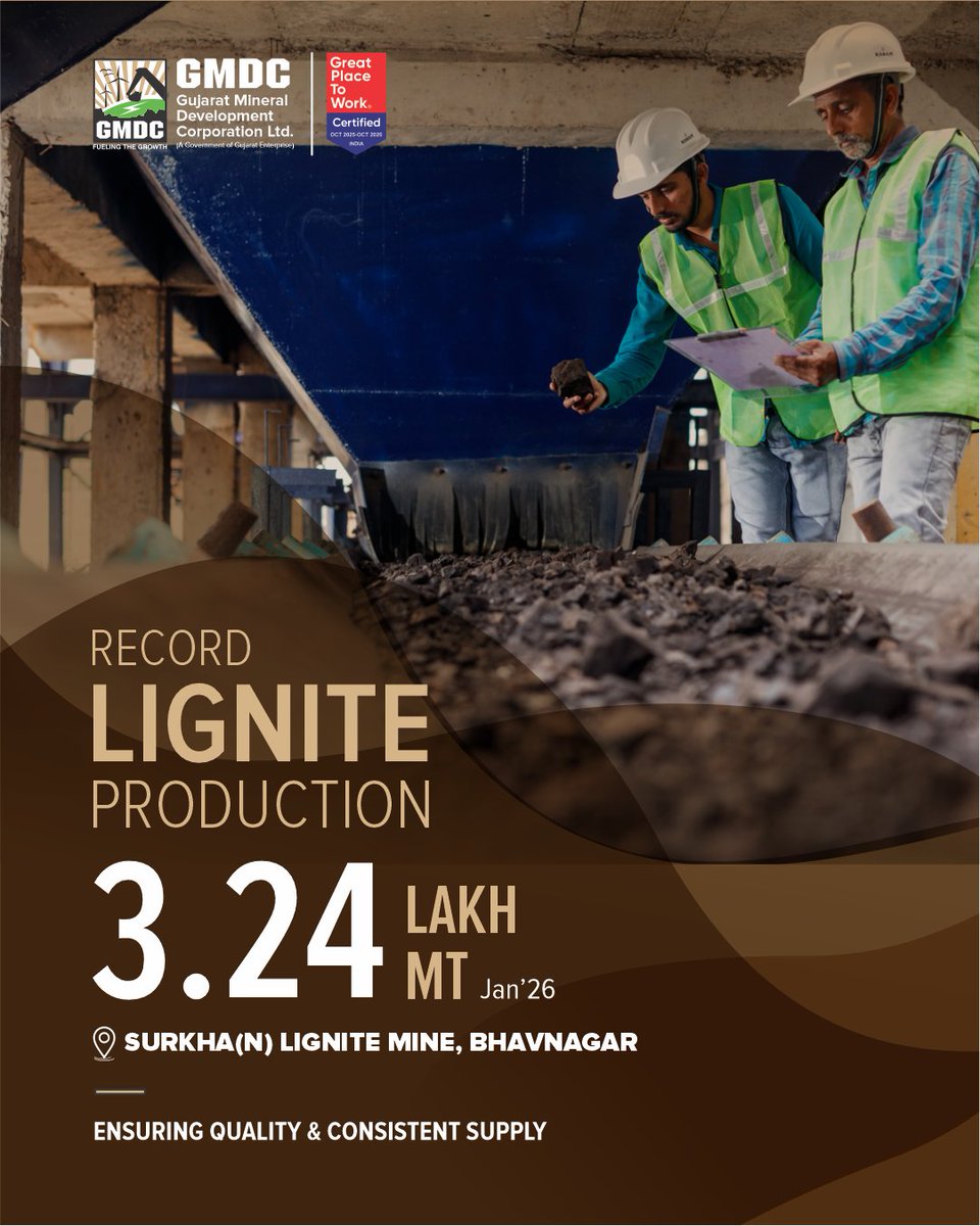 The recent NABL accreditation of the QC Laboratory at Surkha (N) Lignite Mine, Bhavnagar has strengthened quality assurance and directly enhanced operational capacity, enabling the mine to achieve its highest-ever production milestone of 3.24 lakh MT in January 2026. This