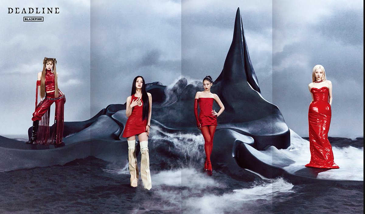 فرقة BLACKPINK في صور جديدة لصالح عودتهم القادمة "DEADLINE".
