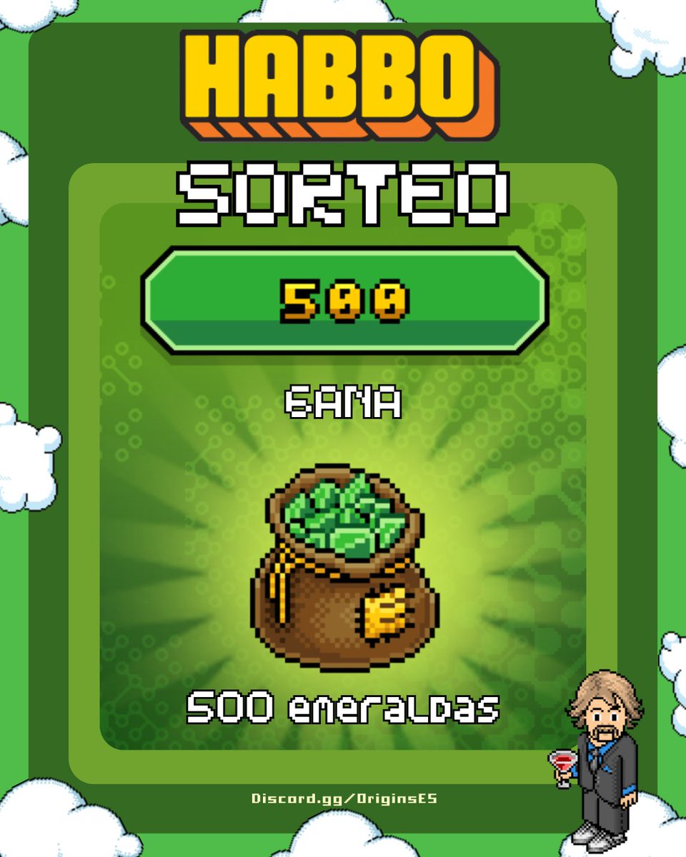 SORTEO INTERNACIONAL | Habbo NFT 
500 Emeraldas 

¿Quieres ganar 500 Emeraldas para Habbo NFT? 

Para participar:
❤️ Like
👤 Follow
🔁 RT 
👥 Etiqueta a 3 amigos

El sorteo termina el Lunes 23
 ¡Mucha suerte a todos!

IMPORTANTE: Para ganar el premio debes cumplir todos los