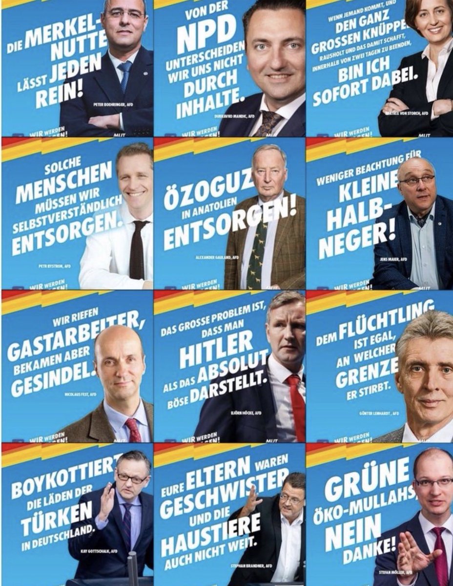 💙Achtung, wer die AfD wählt, steht für diese Aussagen. ⬇️

#Rassismus #rechtsradikal #Eugenik