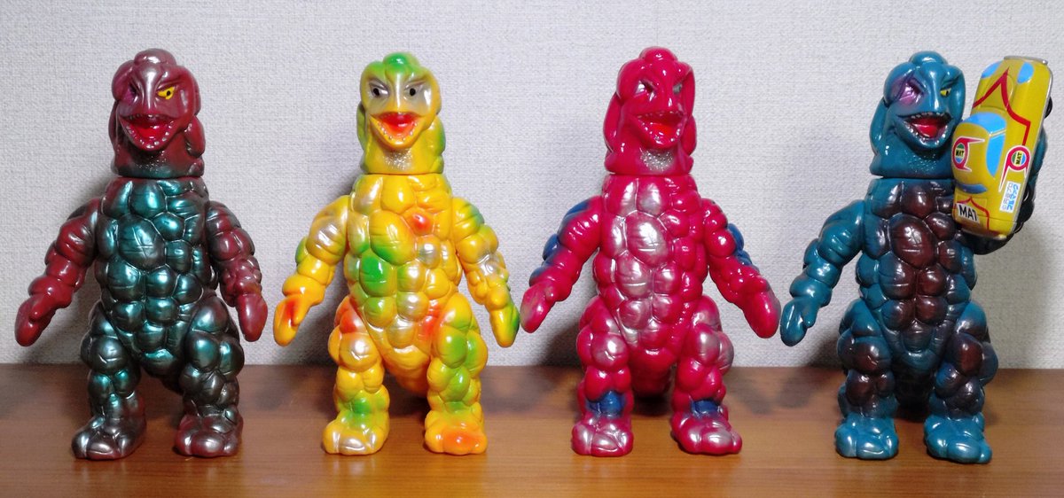 シュガロン✕4 #ブルマァク #ソフビ #帰ってきたウルトラマン