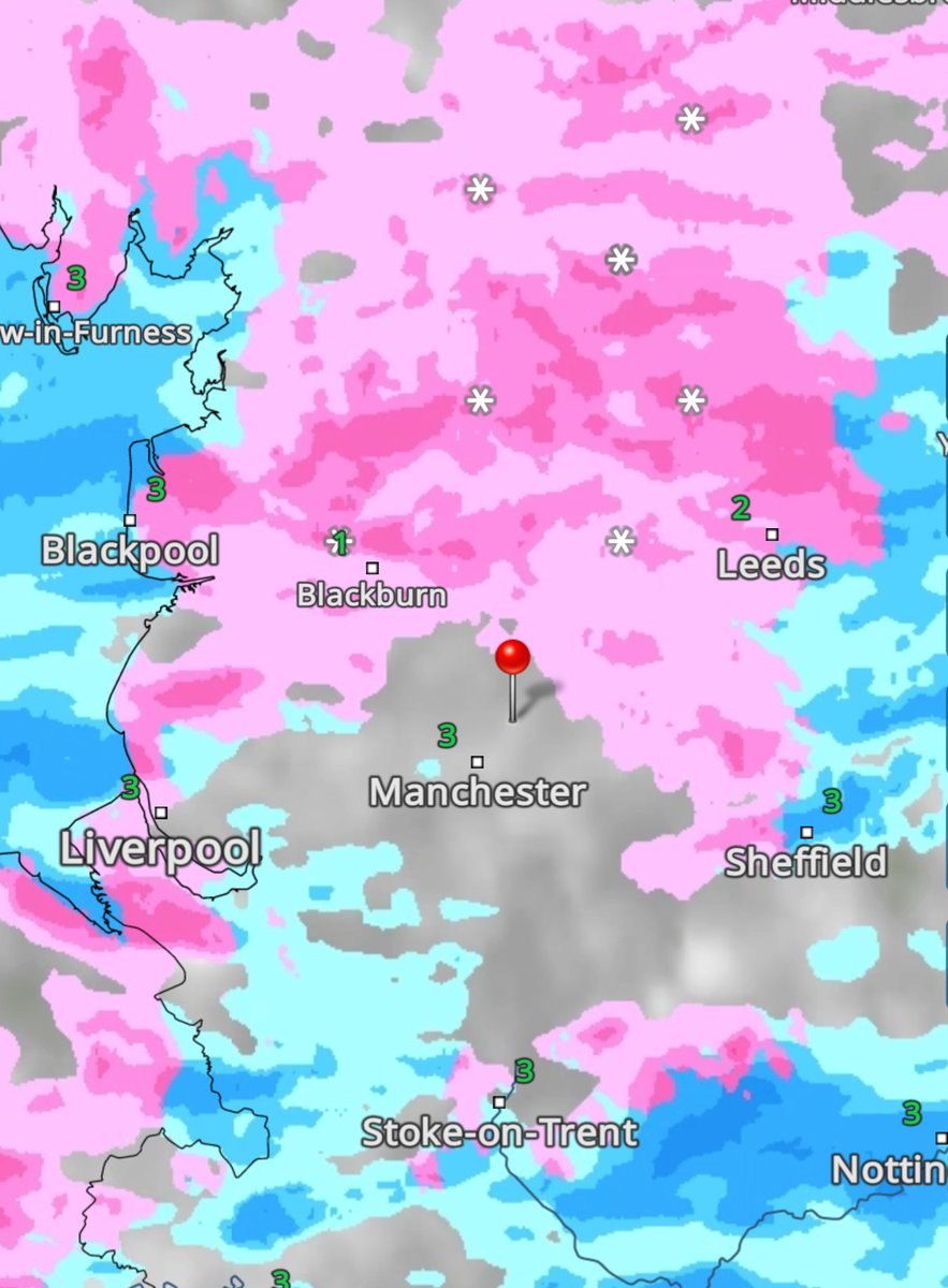 ChadWeather's tweet image. Drizzle in the air here. 

2.1°C with a dew point of 0.6°C. Need the snow to sink south before it starts to peter out. Be nice to see a flake or two. 😉 #uksnow